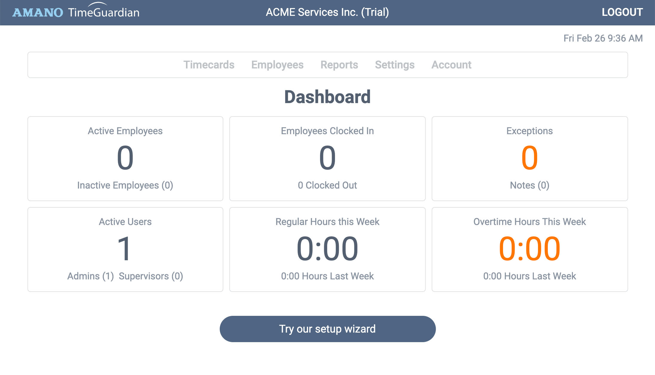 TimeGuardian Dashboard